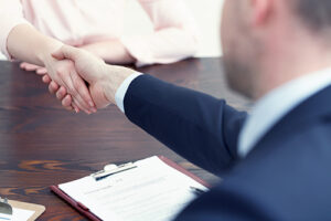 Photo of Applicant Shaking Hands